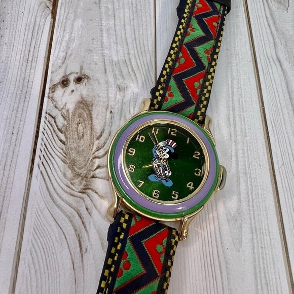 Mickey Mouse Patriotic Watch Woven Aztec Watchband - Picture 2 of 8